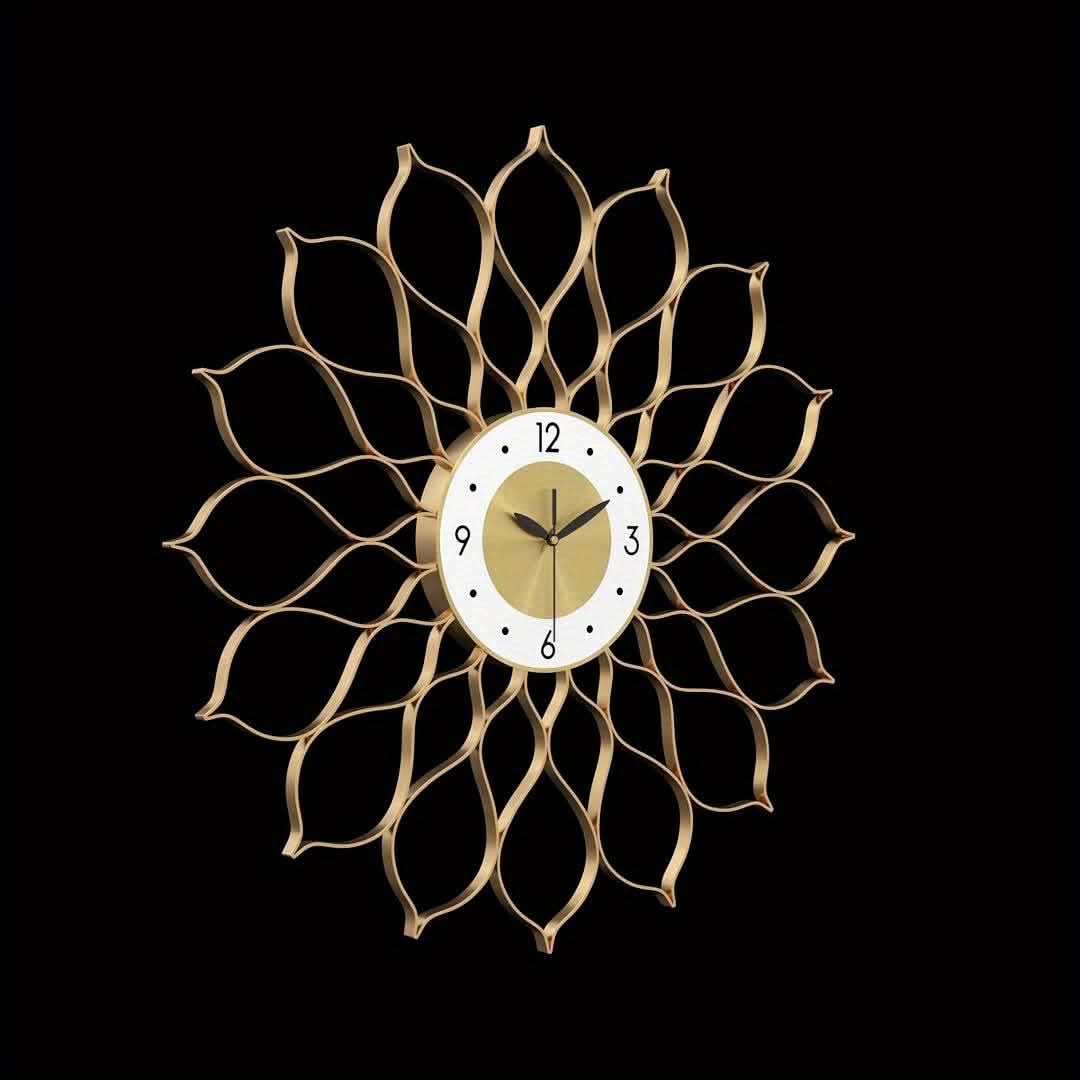 Modern Gold Wall Clock for Stylish Home Decor
