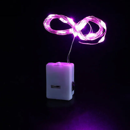 Battery-Operated LED String Lights | 1–2 m Length | Various Colors & Modes | Holiday and Party Decor