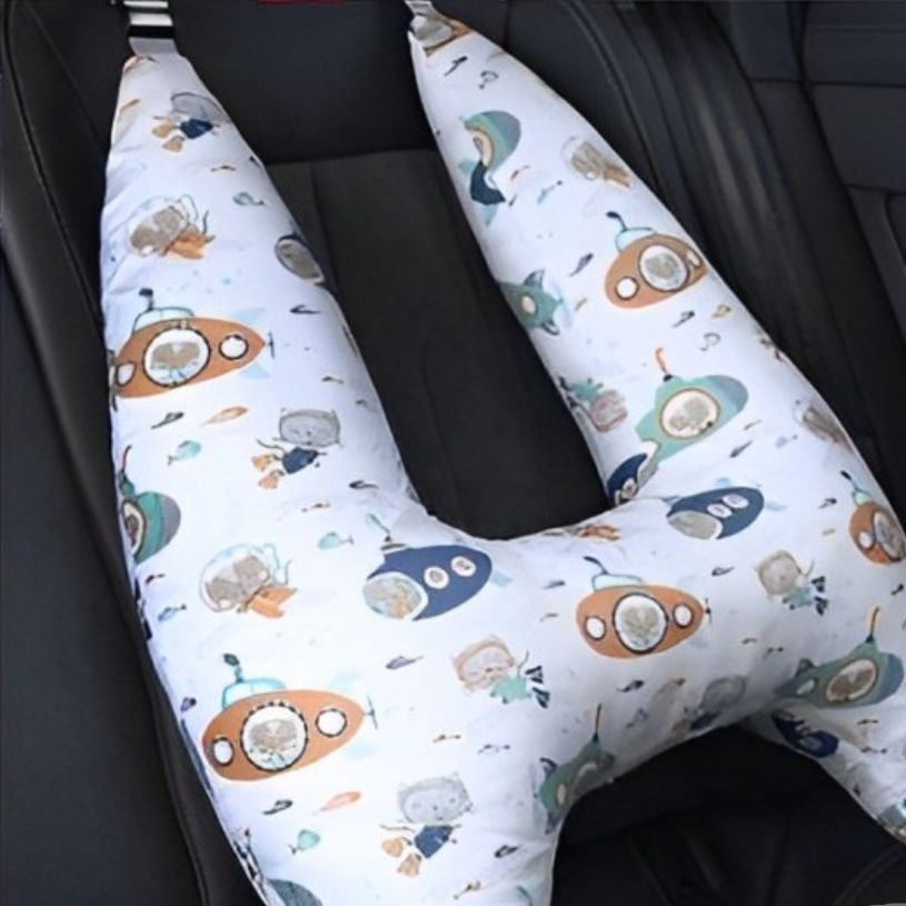 Travel Pillow for Kids - Backseat Comfort for Car Journeys