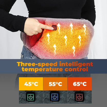 Electric Heating Sleeve with Graphene Technology | 3 Heat Settings | USB-Powered Hand and Waist Warmer in Crystal Velvet