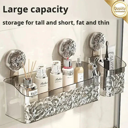 Bathroom Wall Shelf – No Drilling Required, Easy Installation