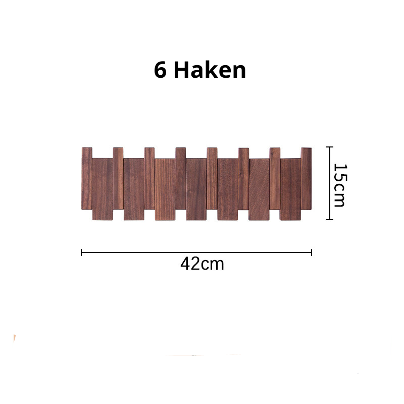 Wall-Mounted Hook Rack with Adjustable Design