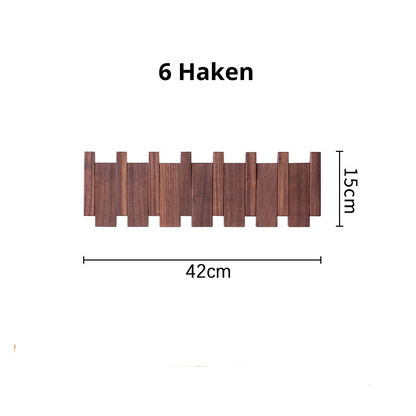 Wall-Mounted Hook Rack with Adjustable Design