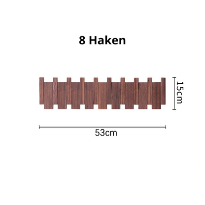 Wall-Mounted Hook Rack with Adjustable Design