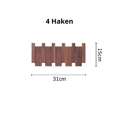 Wall-Mounted Hook Rack with Adjustable Design