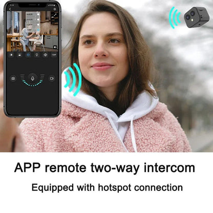 Wireless 4K Security Camera with 170° Wide Angle and Intercom Feature