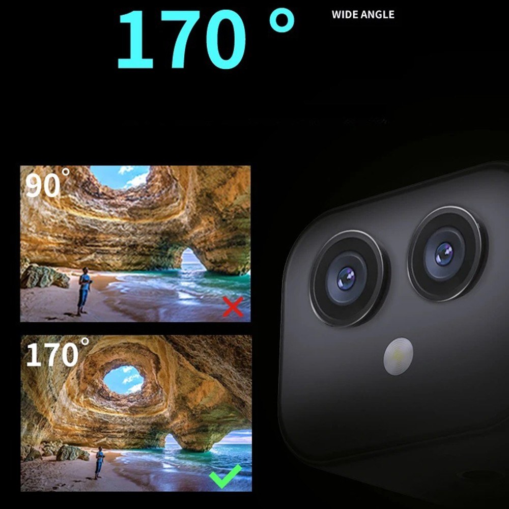 Wireless 4K Security Camera with 170° Wide Angle and Intercom Feature