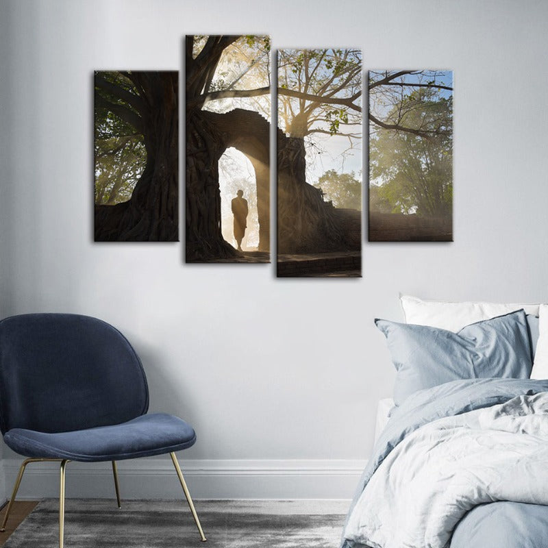Serene Nature Canvas Art Set - 4 Piece Wall Decor
