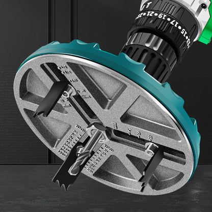 Versatile Adjustable Hole Saw Tool Set for Woodworking