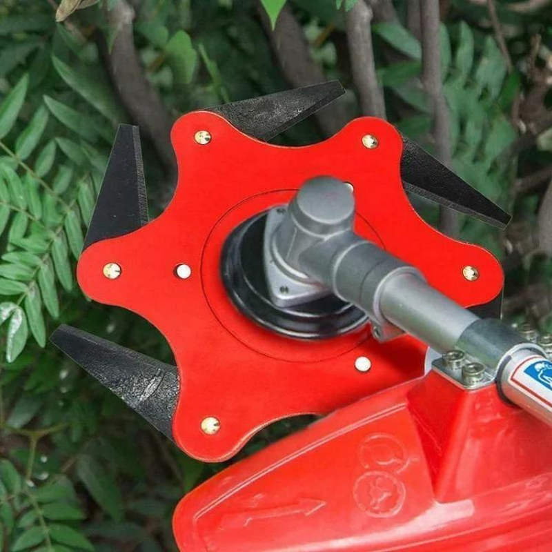 6-Tooth Steel Lawn Blade with Accessories - Last Day Discount