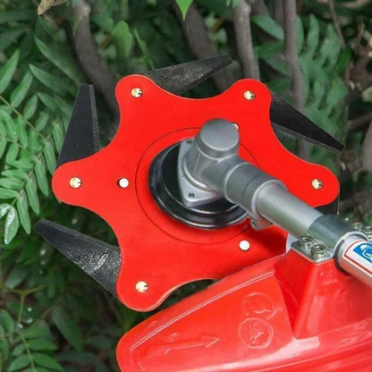 6-Tooth Steel Lawn Blade with Accessories - Last Day Discount