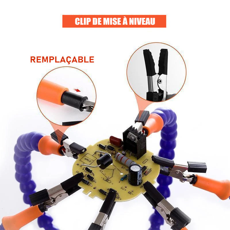 Flexible Arm Sweat Base made of Aluminum Alloy