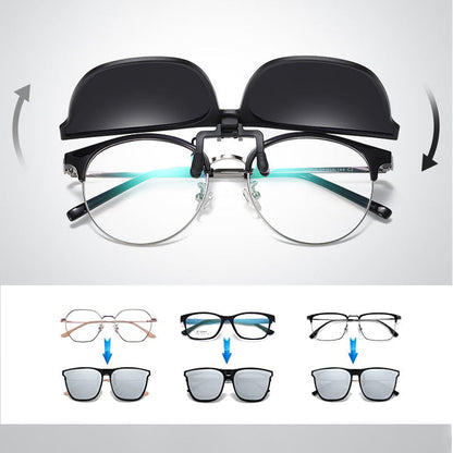 Folding Polarized Clip-On Sunglasses – New Design