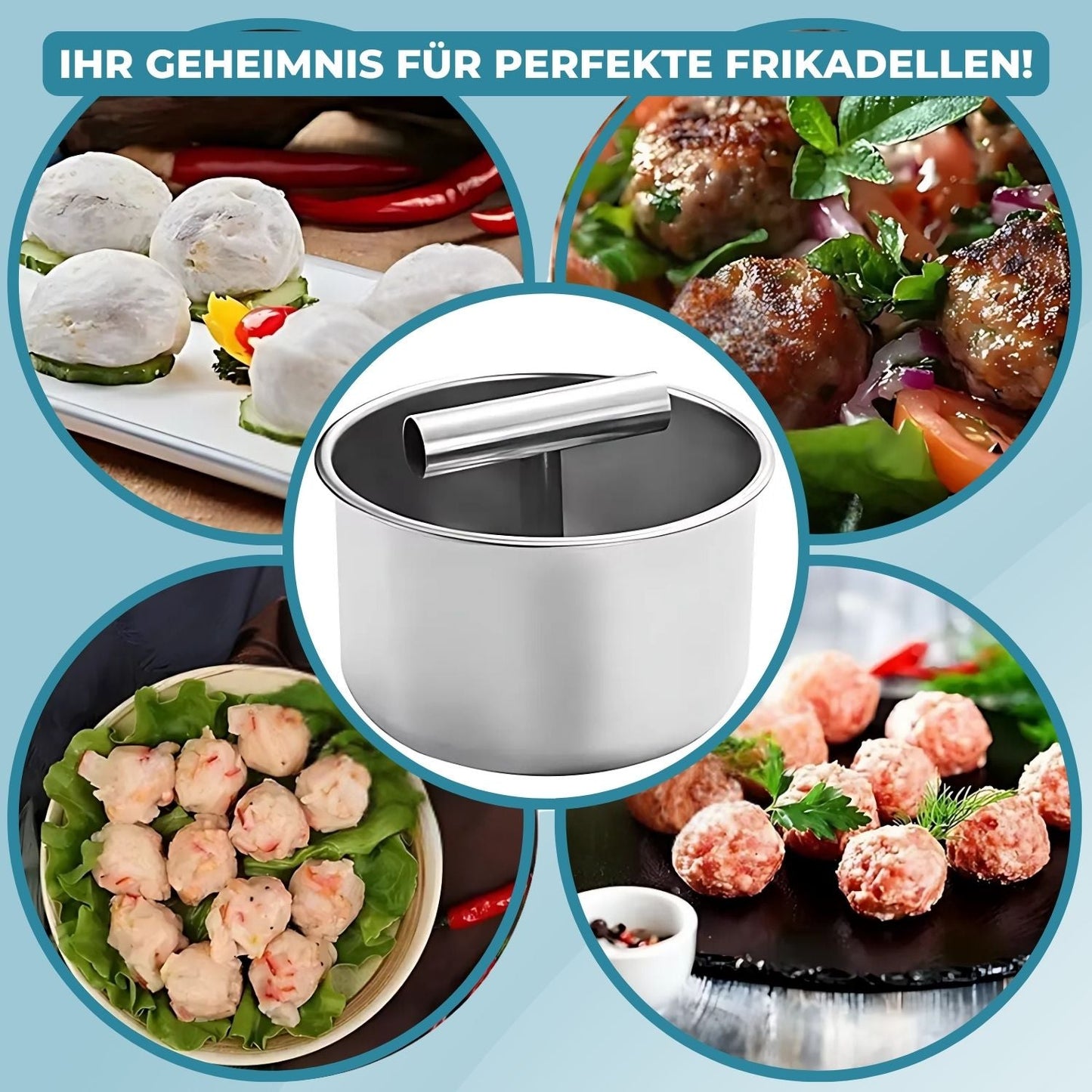 Stainless Steel Burger Press for Cooking