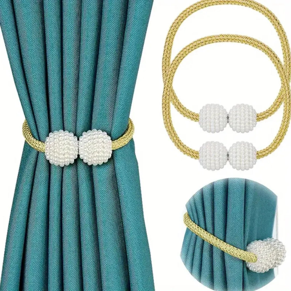 Elegant Magnetic Curtain Holdbacks | Set of 2