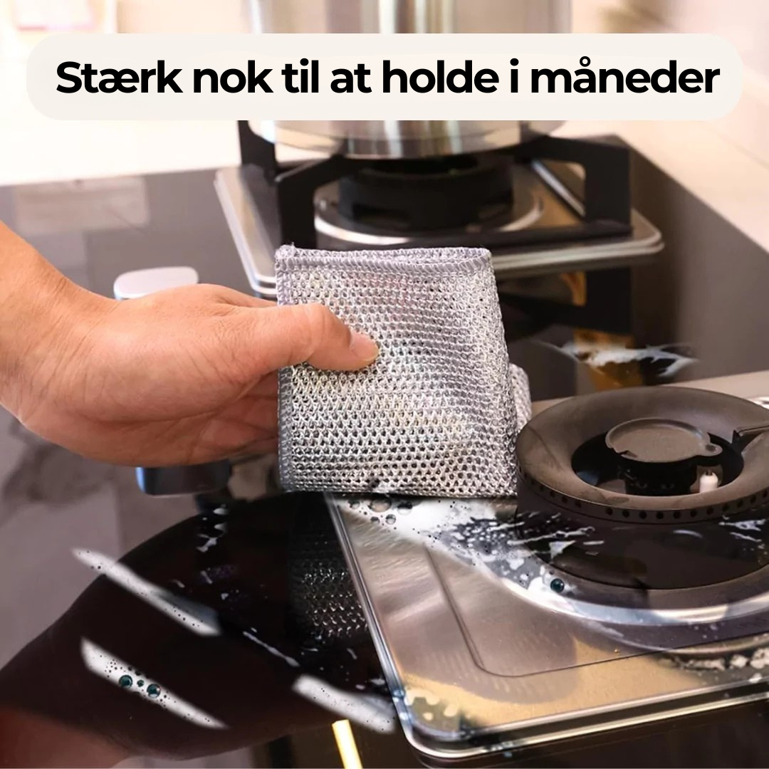 5-Pack Stainless Steel Scrubbing Pads for Effortless Cleaning
