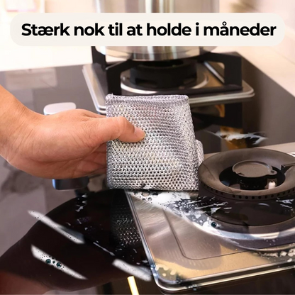 5-Pack Stainless Steel Scrubbing Pads for Effortless Cleaning