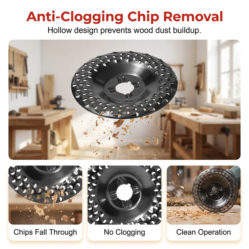 Precision Wood Shaping Disc for Angle Grinders | Effortless Shaping, Smoothing & Carving