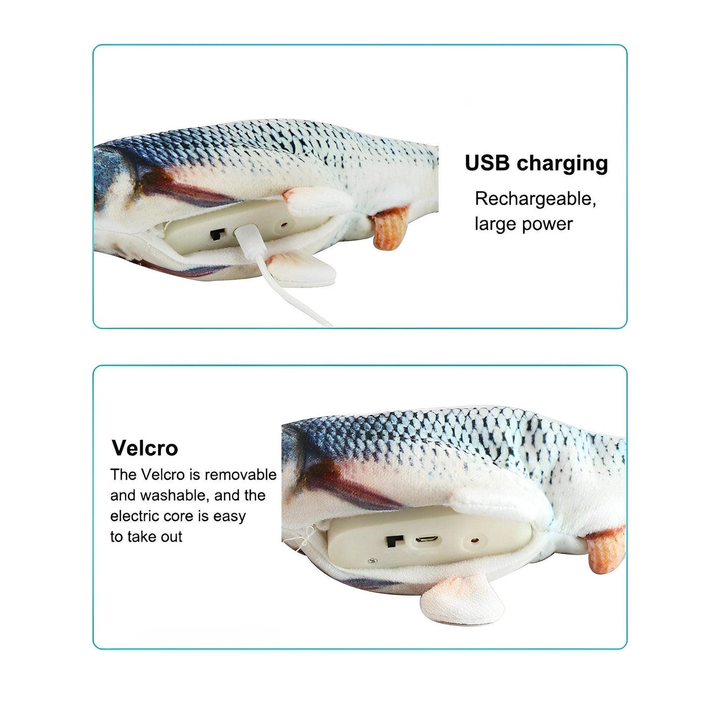 Interactive Flopping Fish Toy for Cats