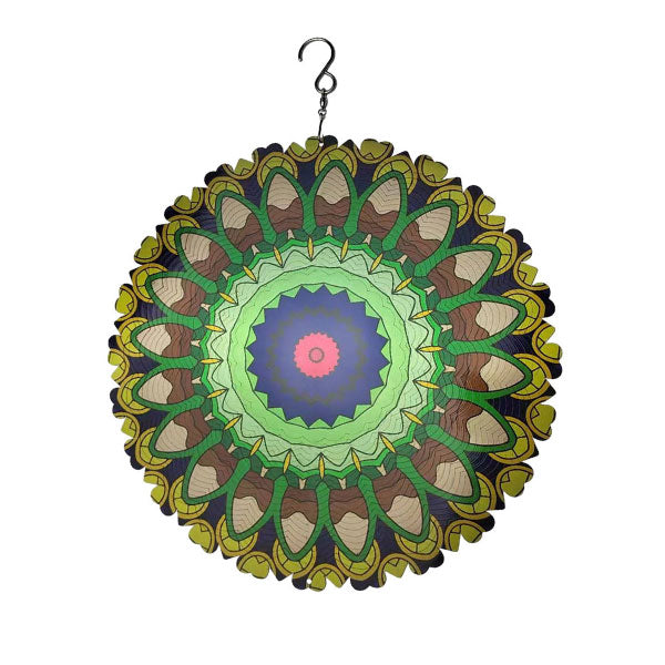 Vibrant 3D Whirling Mandala Decor