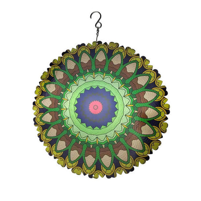 Vibrant 3D Whirling Mandala Decor