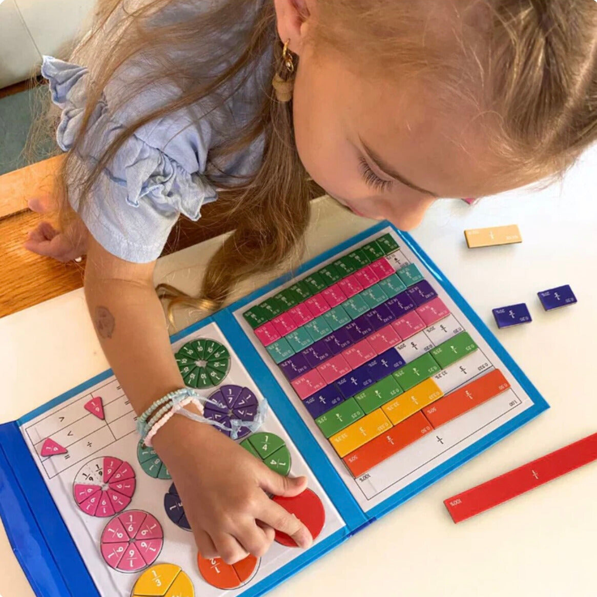 Interactive Magnetic Fraction Learning Set for Kids