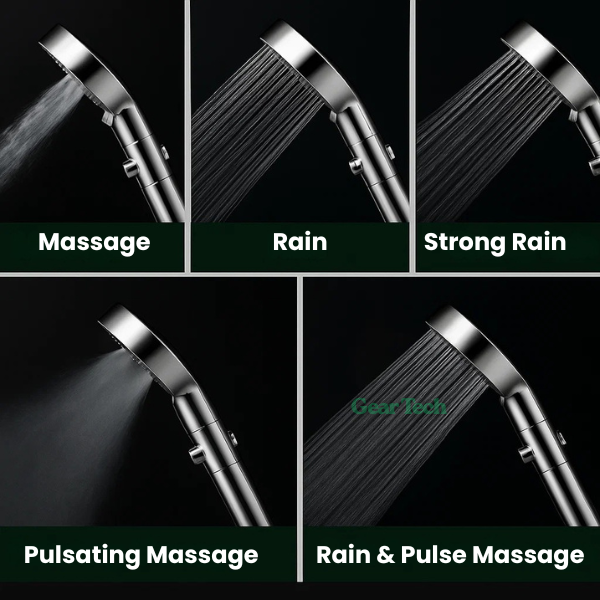 Shower Head with 9-Layer Filtration and Turbo Boost Technology