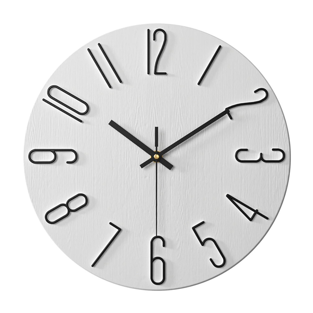 Modern Silent Wall Clock for Living Room – Elegant Timepiece