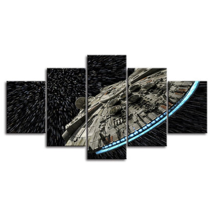 Stunning 5-Piece Canvas Art Set - Galactic Odyssey