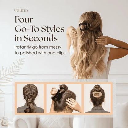 Everyday Comfort Hair Clips Set | Strong Hold & Soft Touch