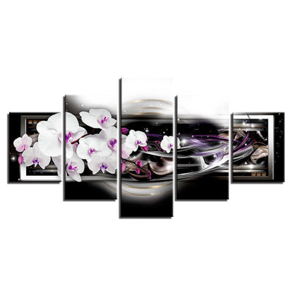Stunning 5-Piece Canvas Art Set with Floral Design