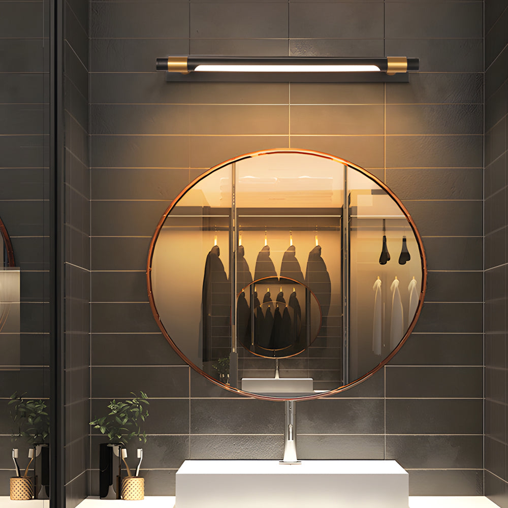 Rotatable 120° Flush-Mount Vanity Light for Bathroom with Linear Design