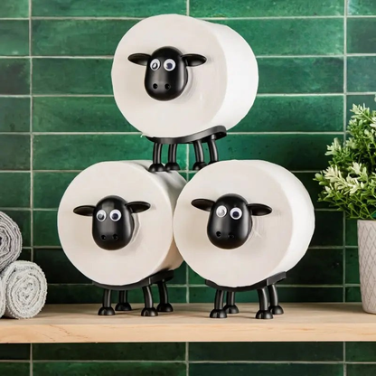 Charming Sheep-Design Toilet Paper Stand | No Assembly Required