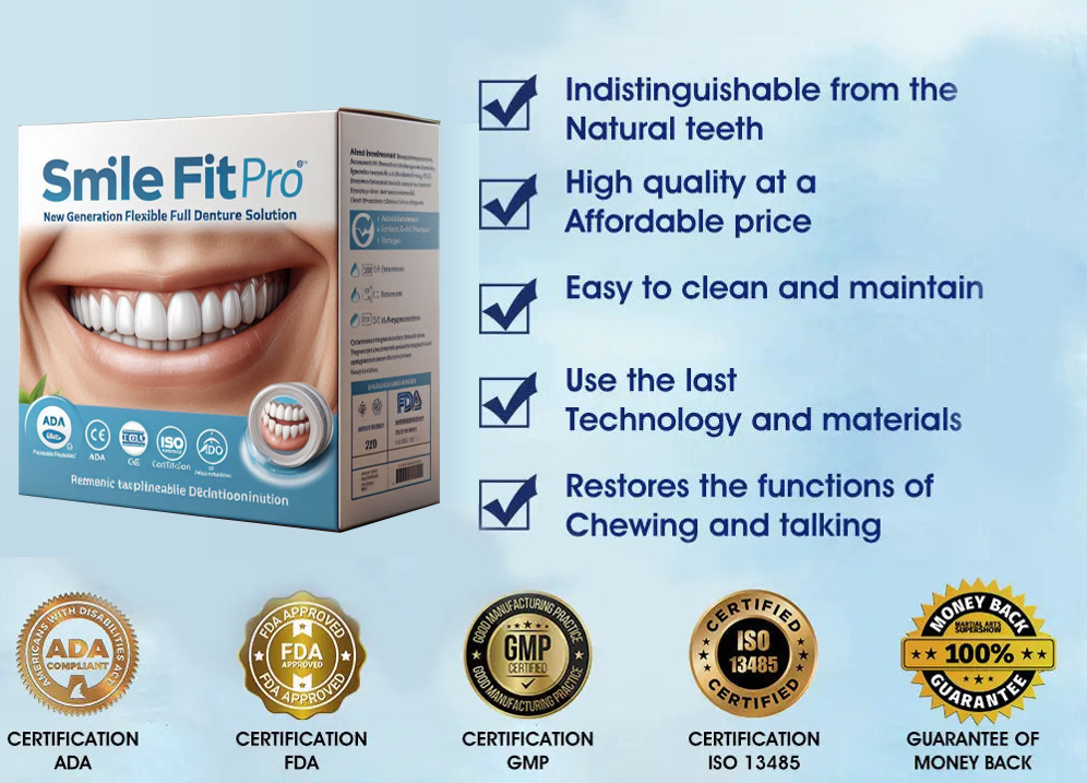FlexiSmile Complete Denture System for Enhanced Comfort