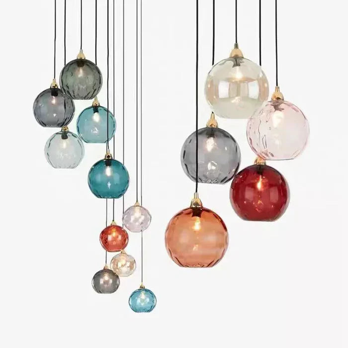 Glass Sphere Hanging Light - LumiSphere Design