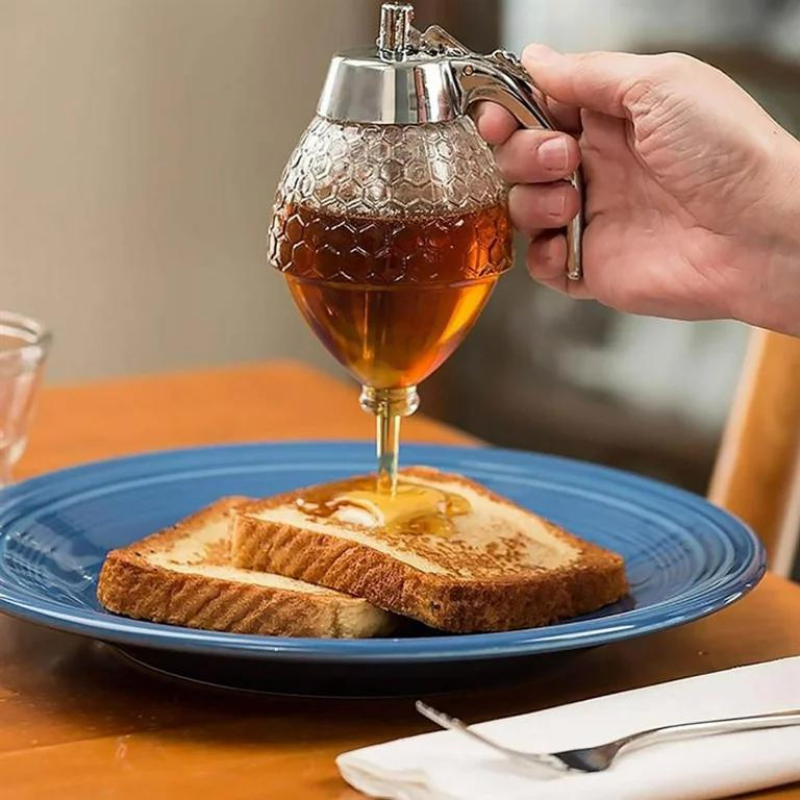 Convenient Honey Dispenser with Elegant Design