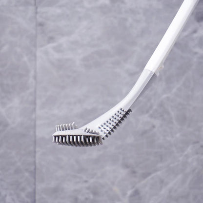 Sleek Silicone Toilet Brush with Innovative Triangular Head
