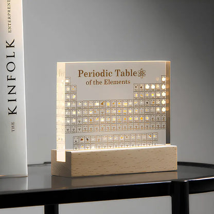 3D Periodic Table Display Featuring 83 Authentic Elements