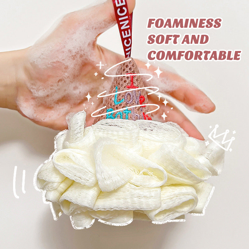 Cute Ice Cream Bath Scrub Towel Ball
