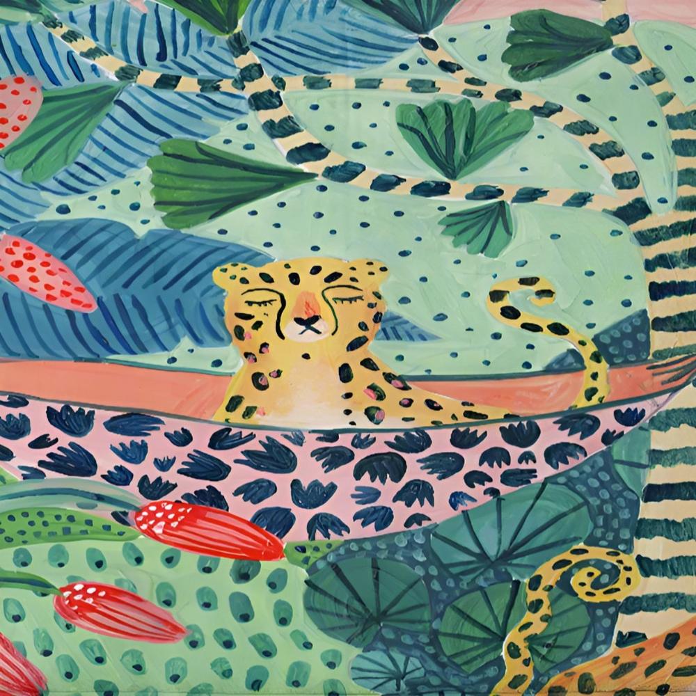 Exotic Jungle Print Shower Curtain