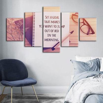 Set of 5 Uplifting Canvas Prints for Your Home