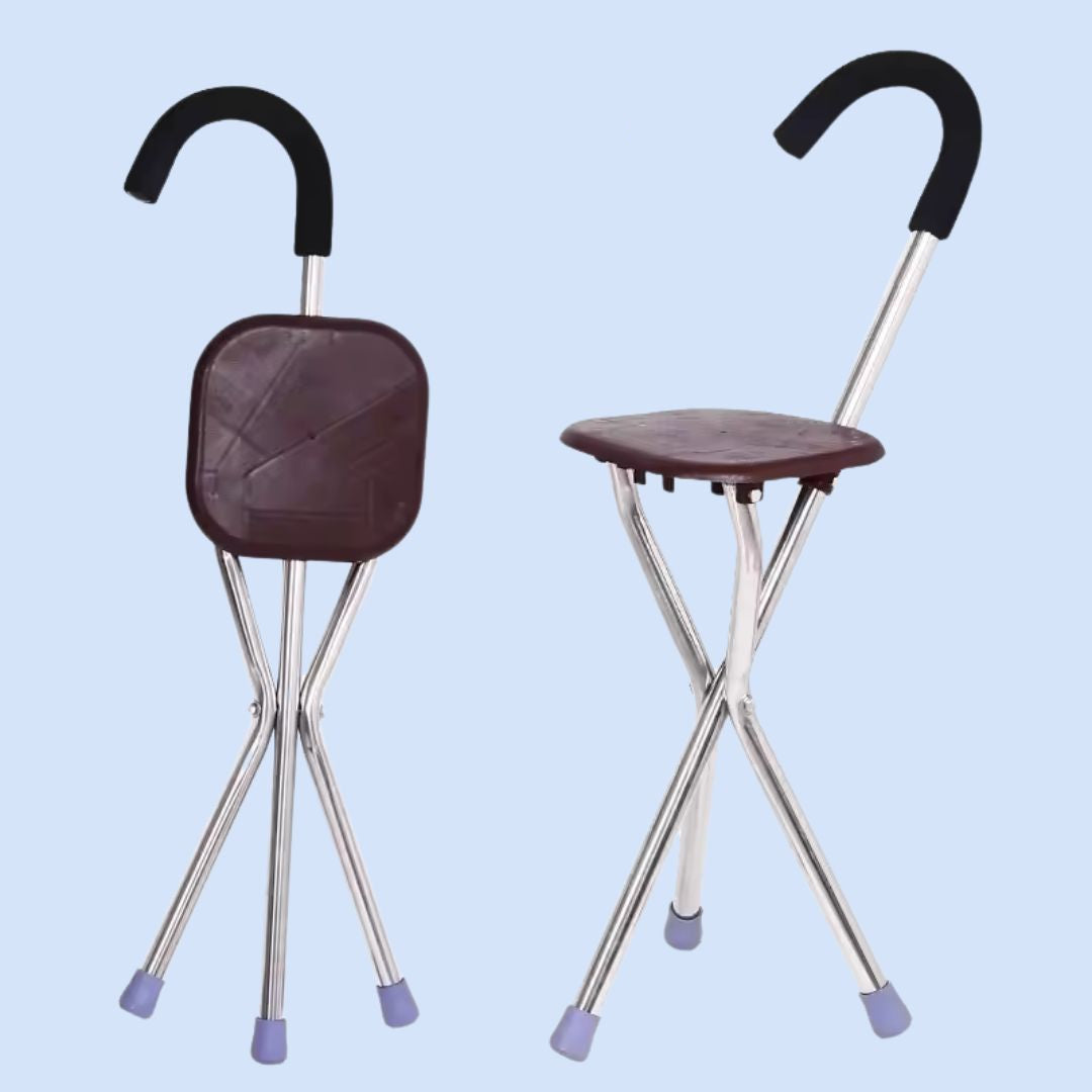 Portable Folding Stool for Crutches – Ergonomic Design for Comfort