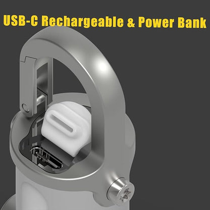 Pocket-Size Rechargeable Keychain Light with USB-C