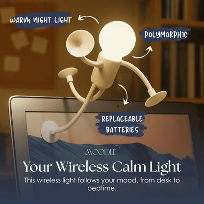 Wireless LED Desk Lamp Duo | Adjustable Warm Light for Any Space
