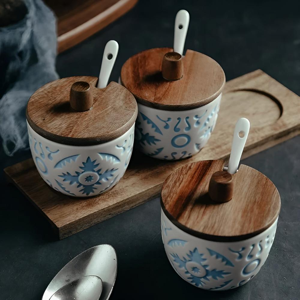 Elegant Ceramic Spice Storage Collection