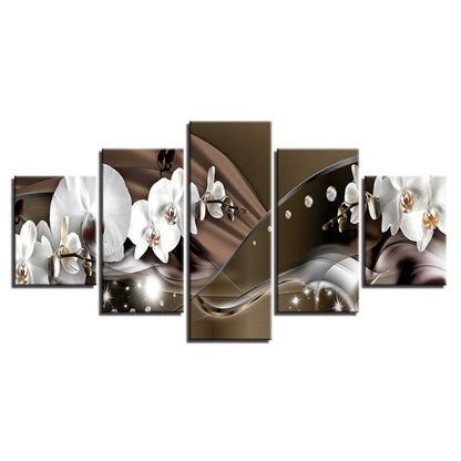 Stunning 5-Piece Floral Canvas Set for Elegant Spaces
