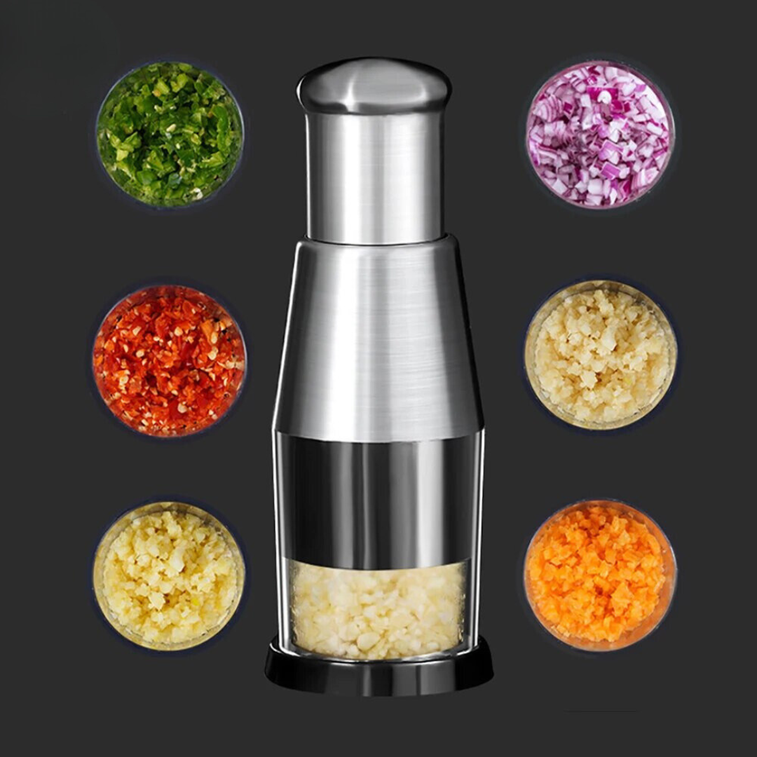 50% OFF | Onion-Garlic Chopper with Hand Press by SpicesBuddy