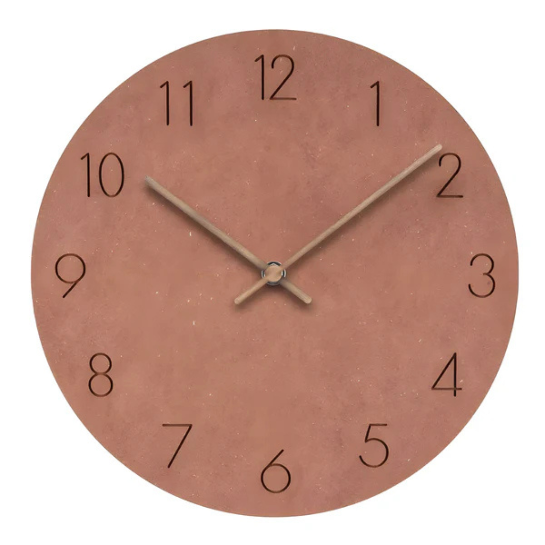Large Minimalist Wooden Wall Clock – Silent Movement Design