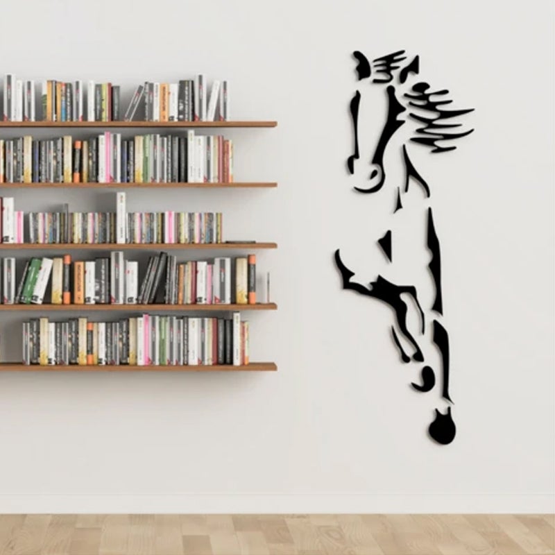 3D Acrylic Wall Art of Galloping Horse Decoration