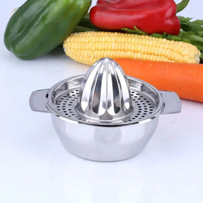 Citrus Juicer with Integrated Juice Bowl in Stainless Steel
